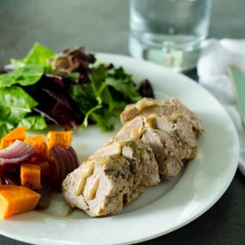 Mustard Glazed Pork Tenderloin | PaleoScaleo.com