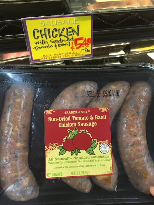 Sun-Dried Tomato & Basil Chicken Sausage | Trader Joe's