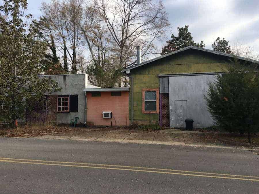 old buildings on side of the road