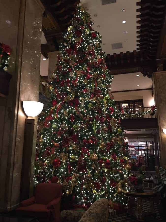 Christmas Tree in The Peabody Hotel in Memphis TN