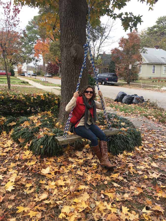 Woman on Tree Swing