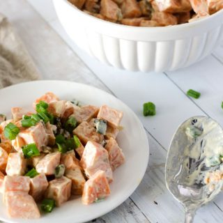 Sweet Potato Salad with Bacon and Green Onions