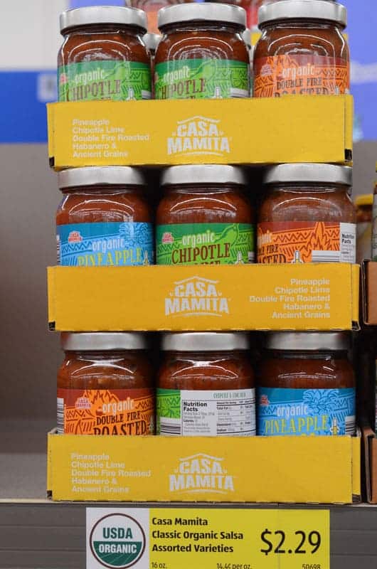 jars of salsa at Aldi