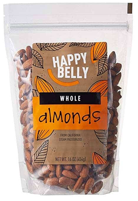 happy belly bag of almonds