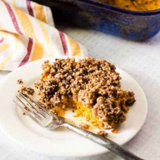 Ridiculously Delicious Healthy Sweet Potato Casserole