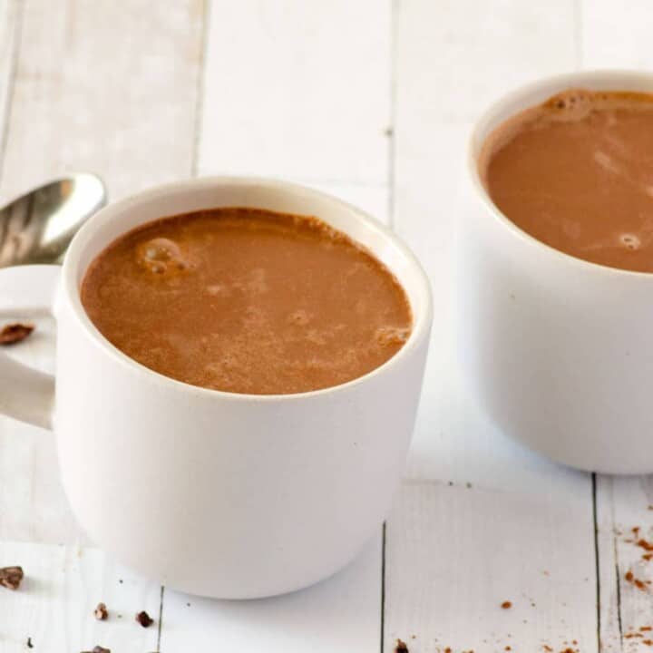 3 Ingredient Vegan Hot Chocolate (Dairy Free, Paleo)