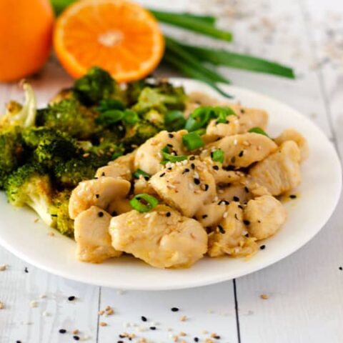 Sheet Pan Paleo Orange Chicken