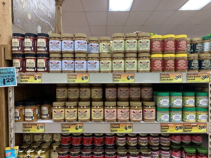 trader joes various almond butter options